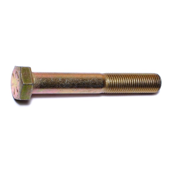 Midwest Fastener Grade 8, 3/8"-24 Hex Head Cap Screw, Zinc Yellow Steel, 2-1/2 in L, 25 PK 00863 - main